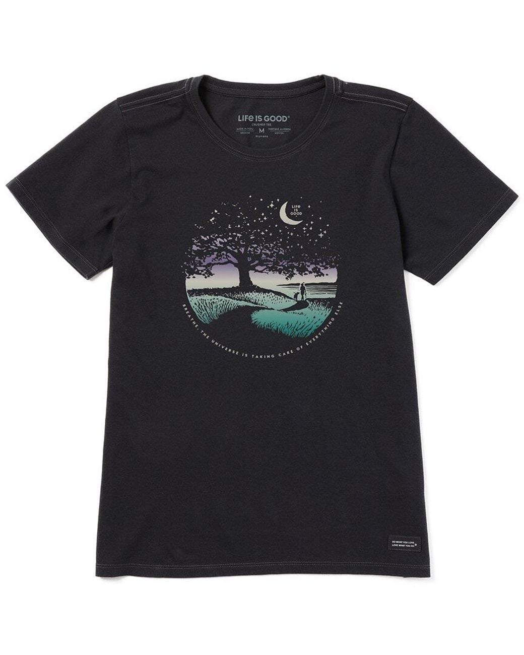 Life Is Good. Black Crusher T-Shirt