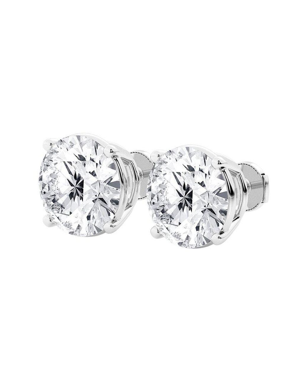 Lab Grown Diamonds Metallic 14K 20.00 Ct. Tw. Lab-Grown Diamond Studs Earring