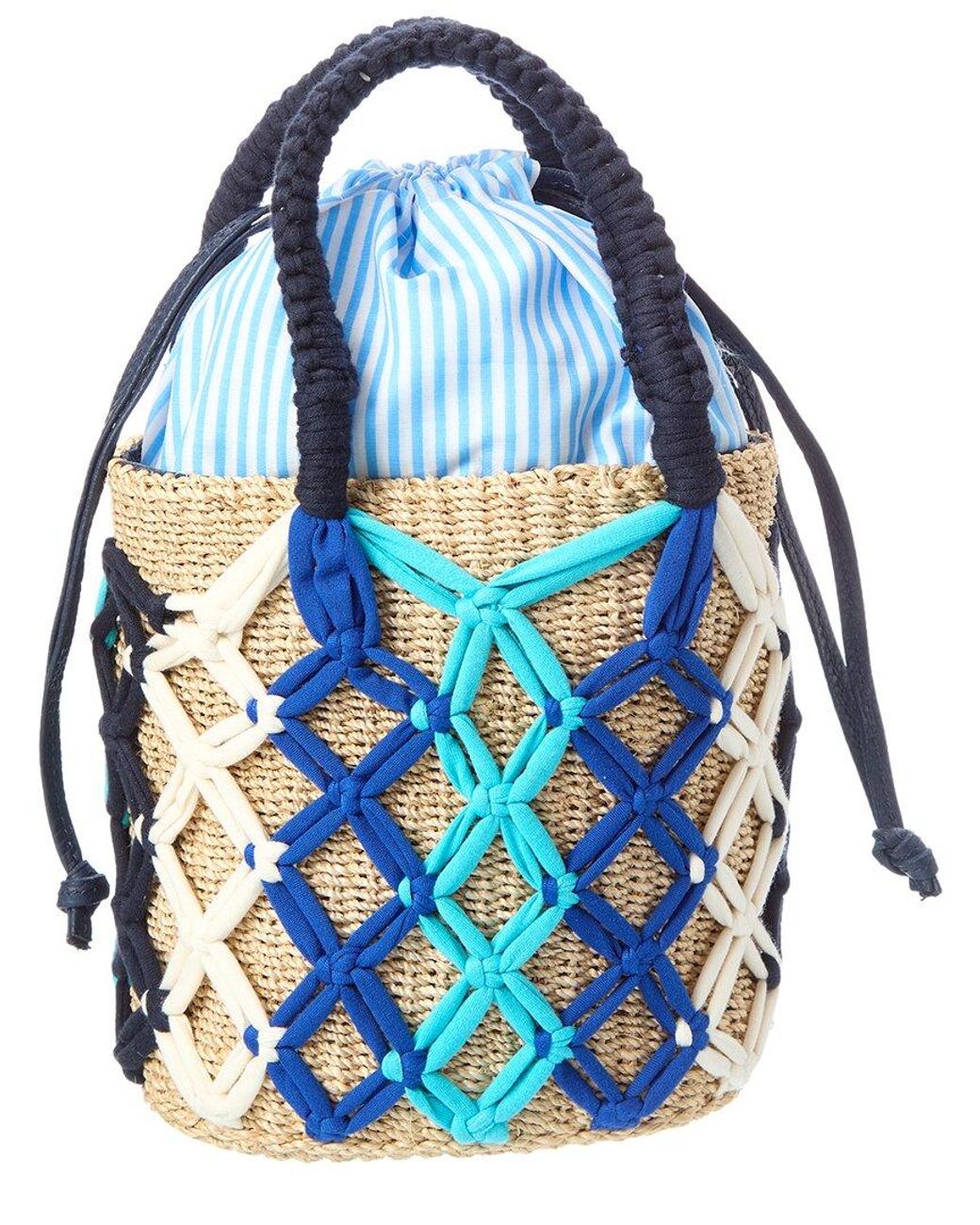 Rafe New York Blue Michelle Bucket Tote