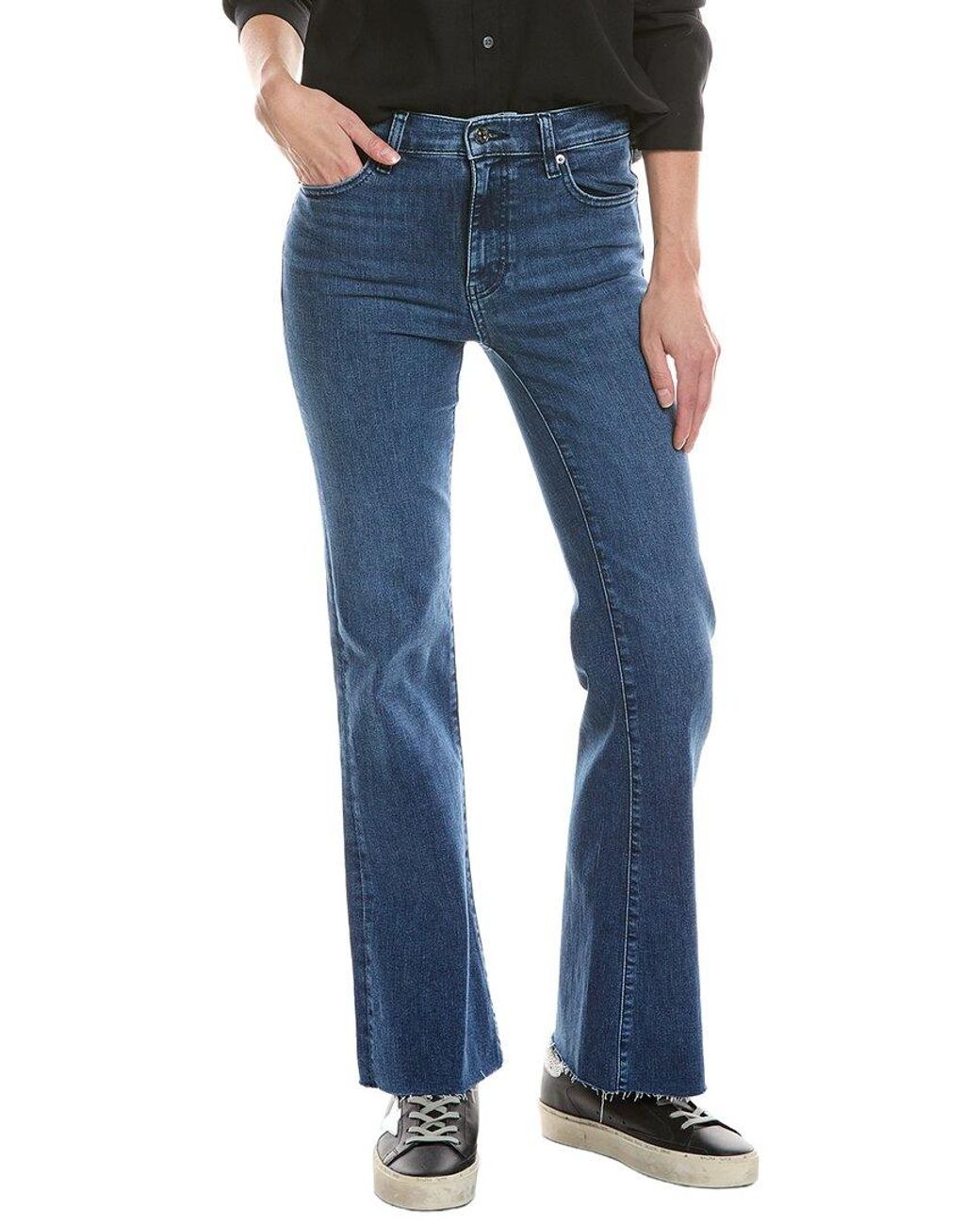 FRAME Blue The Icon Ease Raw After Flare Jean