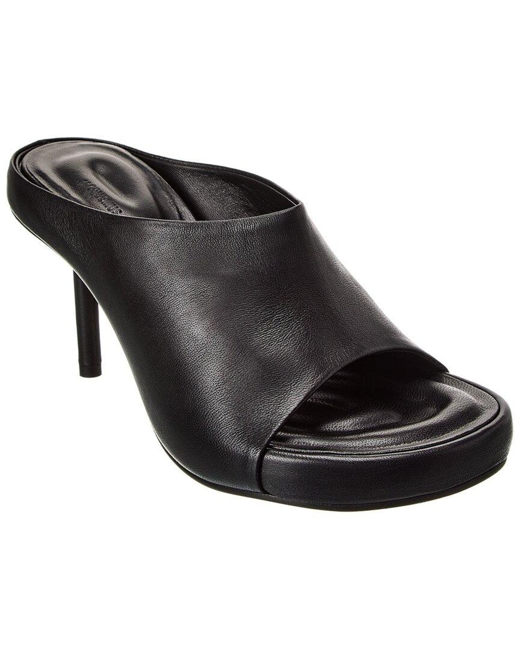 Jacquemus Black Les Mules Nuvola Leather Sandal