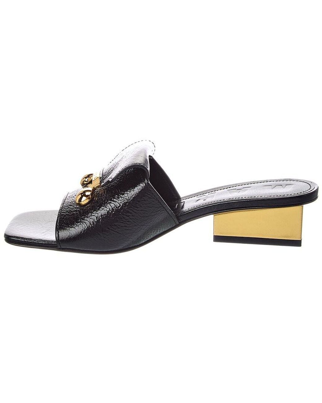 Marni Black Leather Sandal