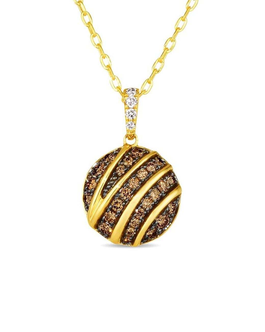 Le Vian Metallic Le Vian Euphoria Chocolate 14K 0.58 Ct. Tw. Diamond Pendant Necklace