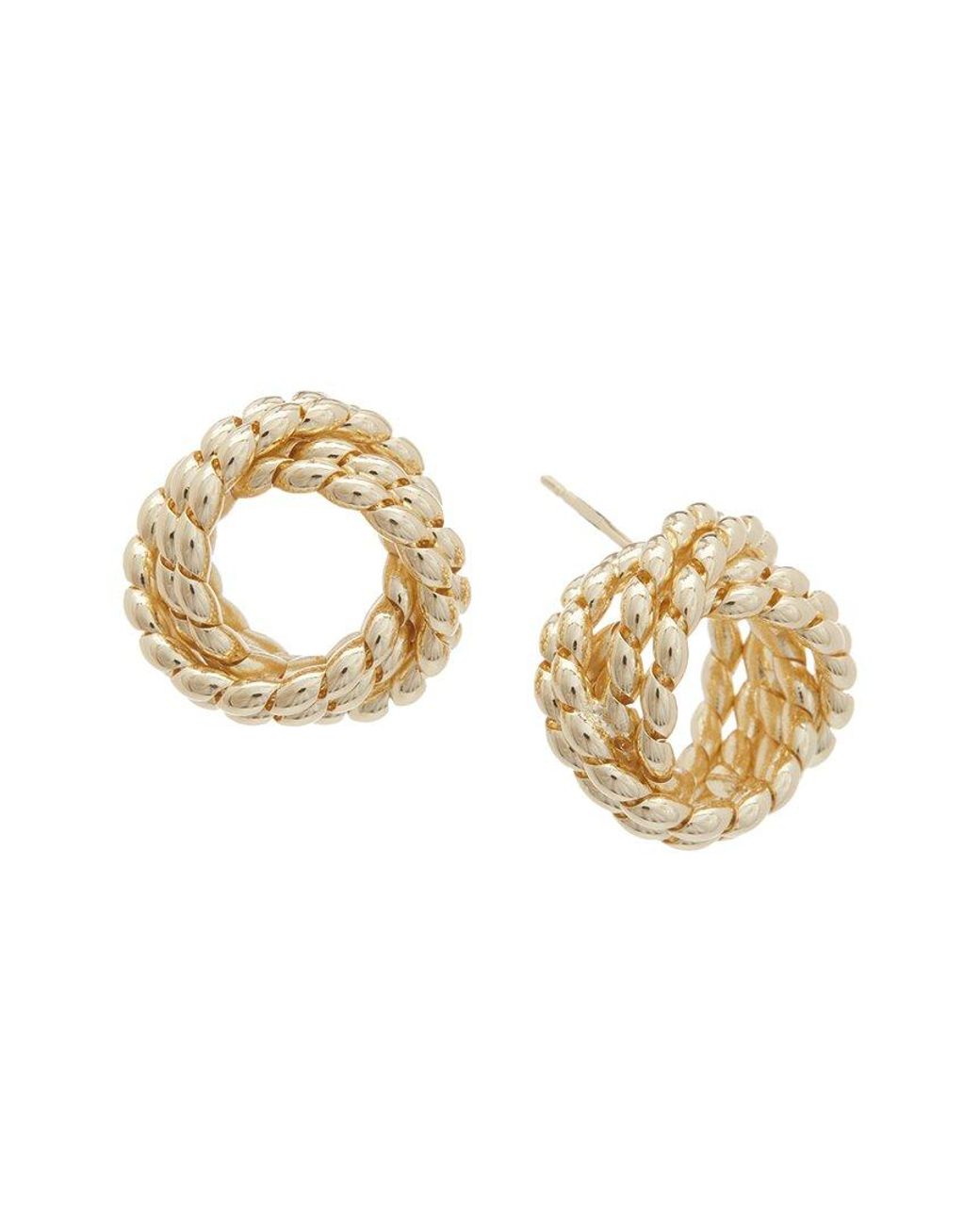 Juvell Metallic 18K Plated Twisted Earrings