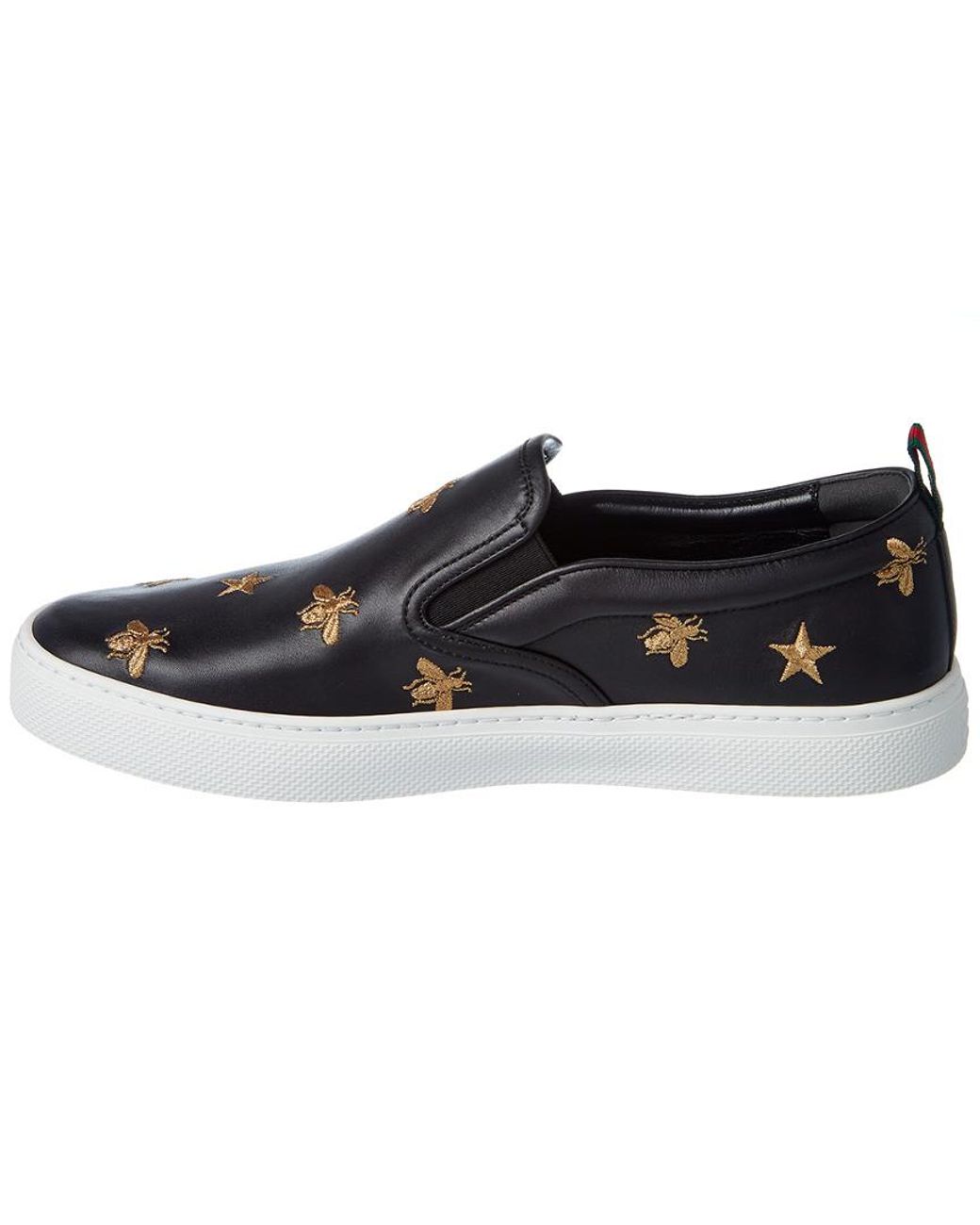 gucci bee slip on