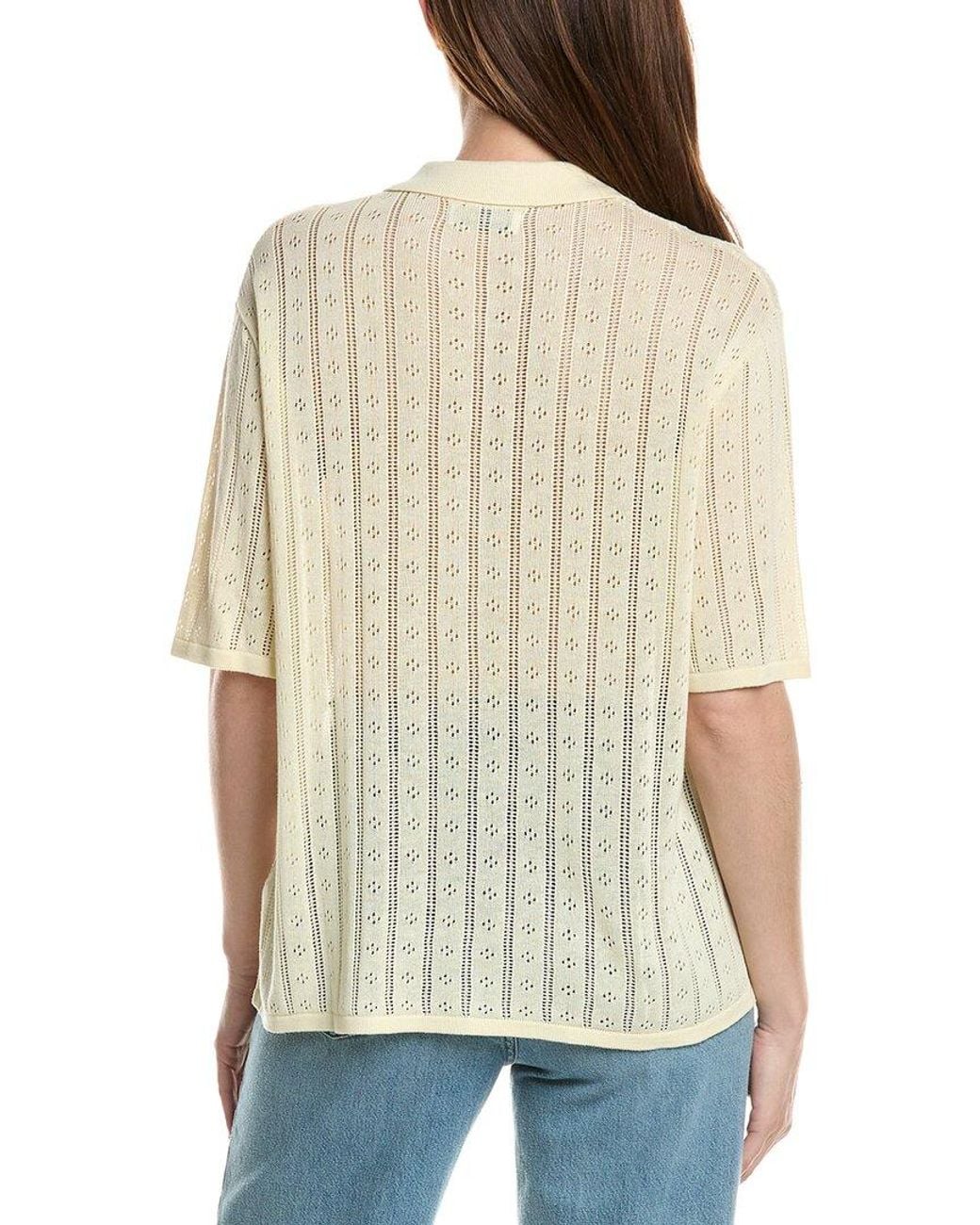 Rolla's Natural Milan Linen-Blend Knit Shirt