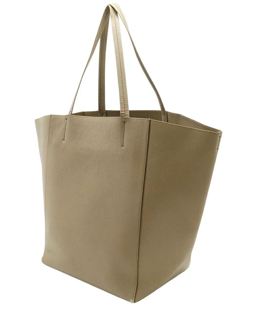 Céline Natural Grey Leather Phantom Medium Tote (authentic Pre-loved)
