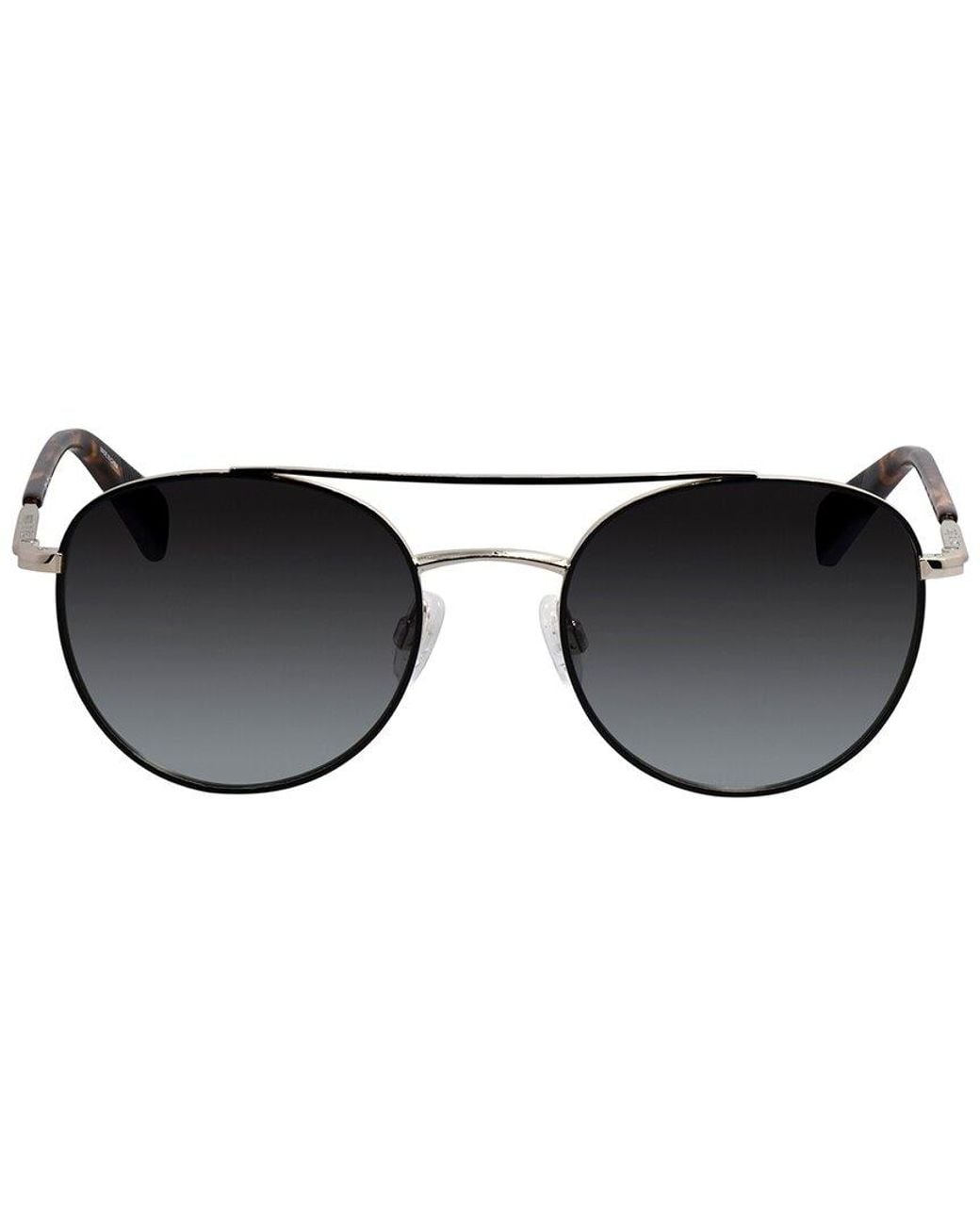 Rag & Bone Round Black Grey Gradient Sunglasses