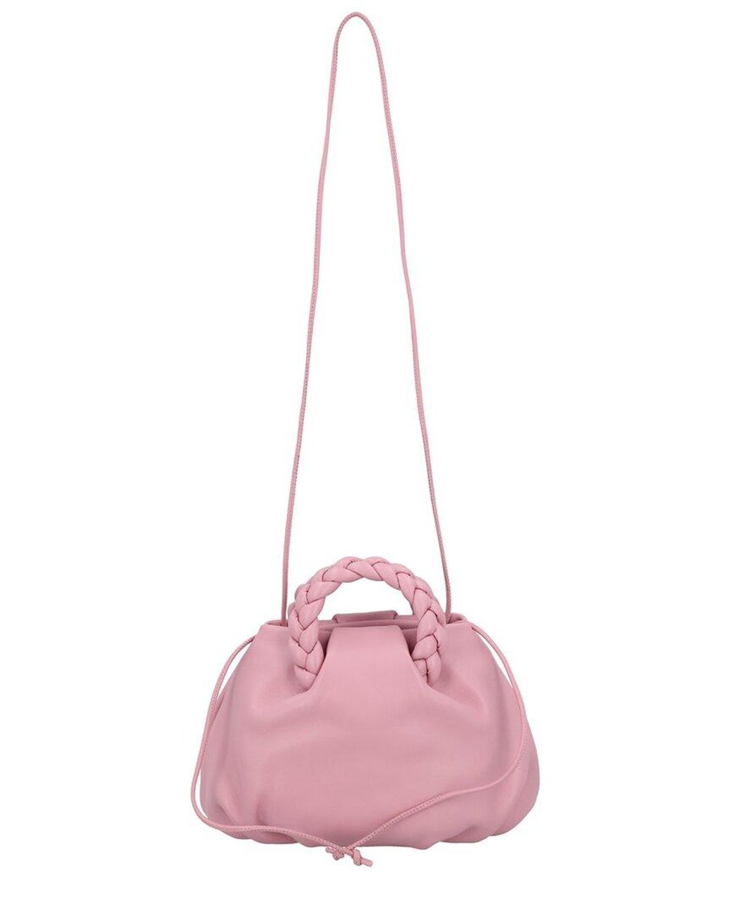 Hereu Pink Bombon Leather Top Handle Bag