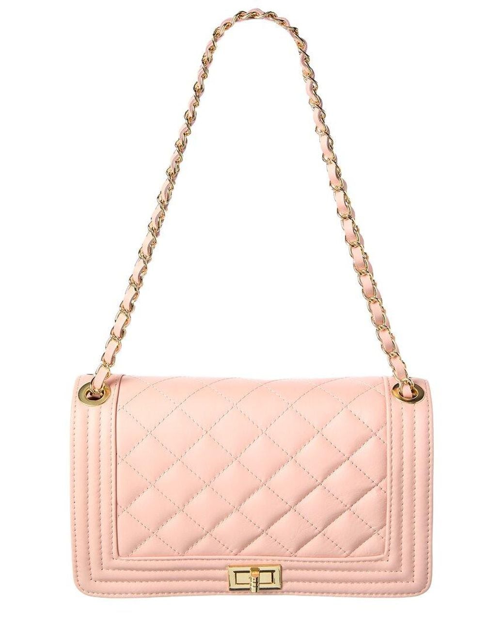 Isabella Rossetti Pink Carmina Leather Handbag