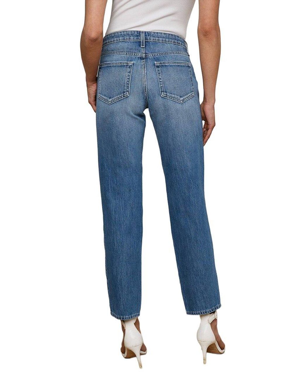 L'Agence Blue Nevia Woodrow Dest Straight Leg Jean