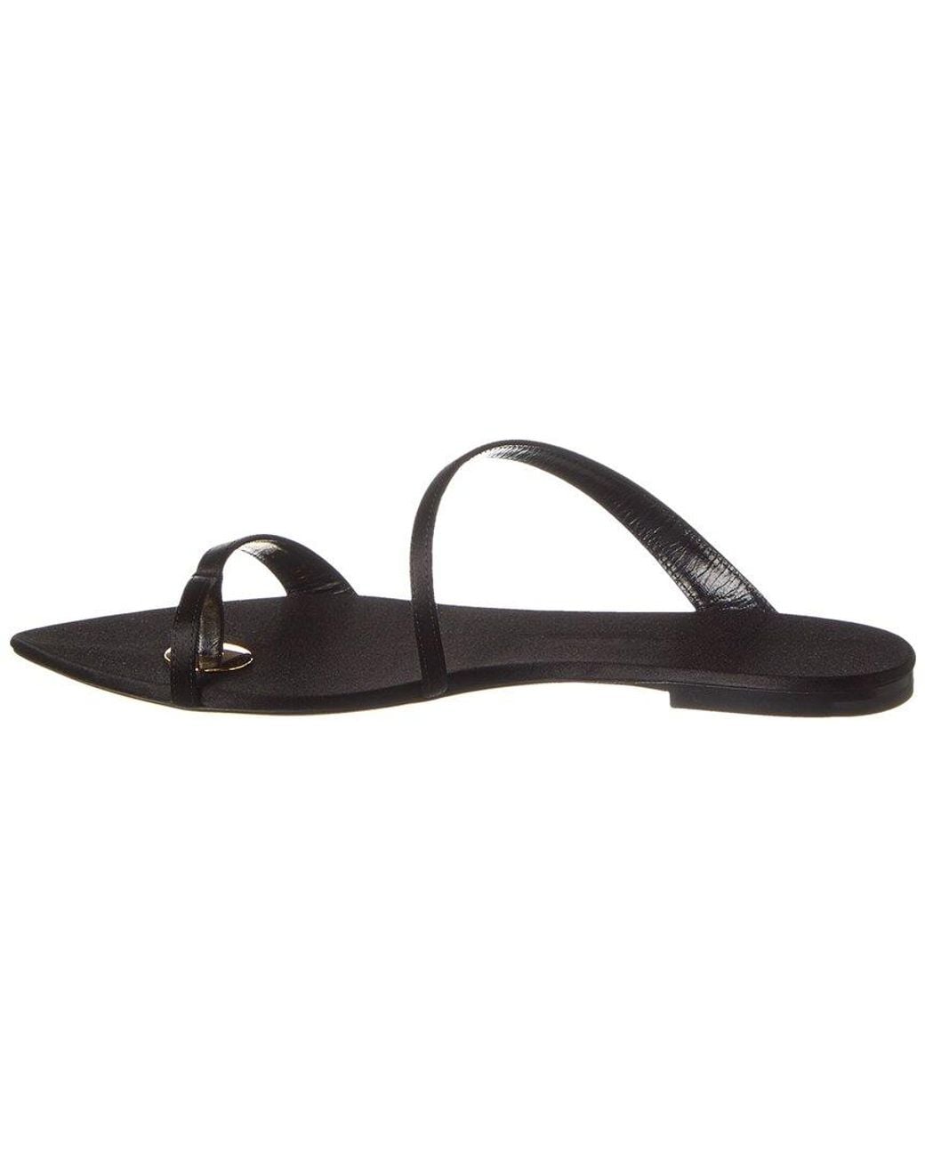 Saint Laurent Metallic Tanger Silk Sandal