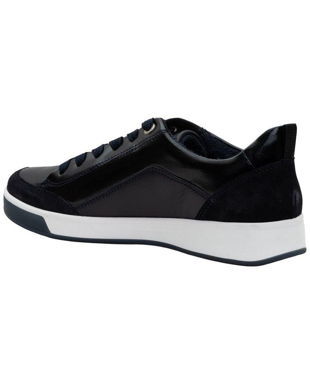 Ara Black Redmond Suede, Leather, & Patent Sneaker