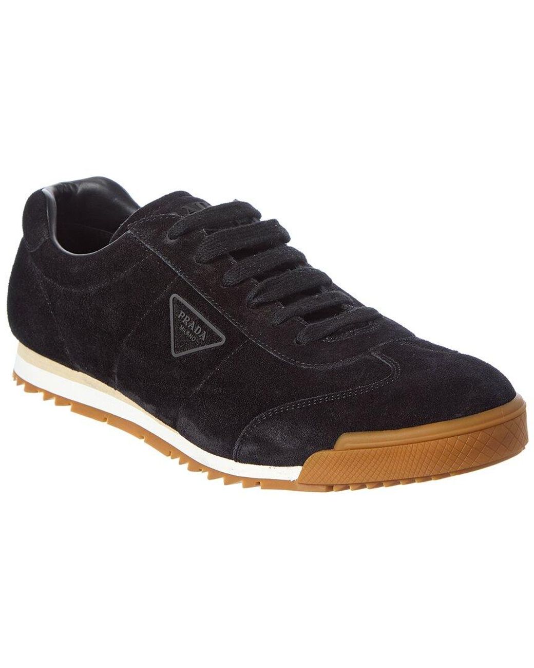 Prada Blue Suede Sneaker for men