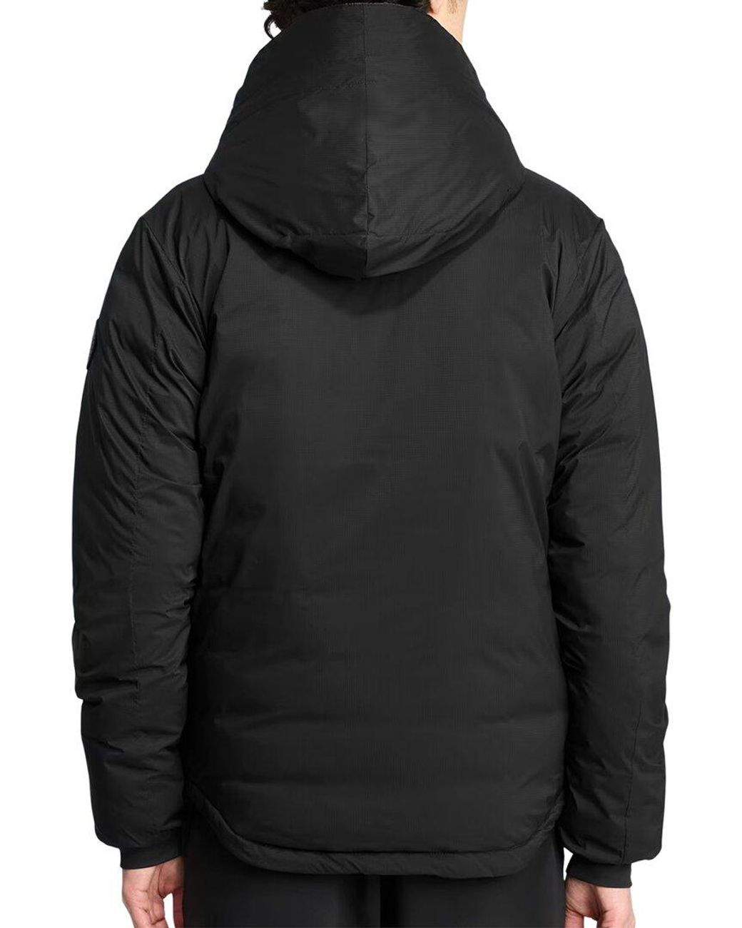 Canada Goose Black Dnu Lodge Down Hoodie for men