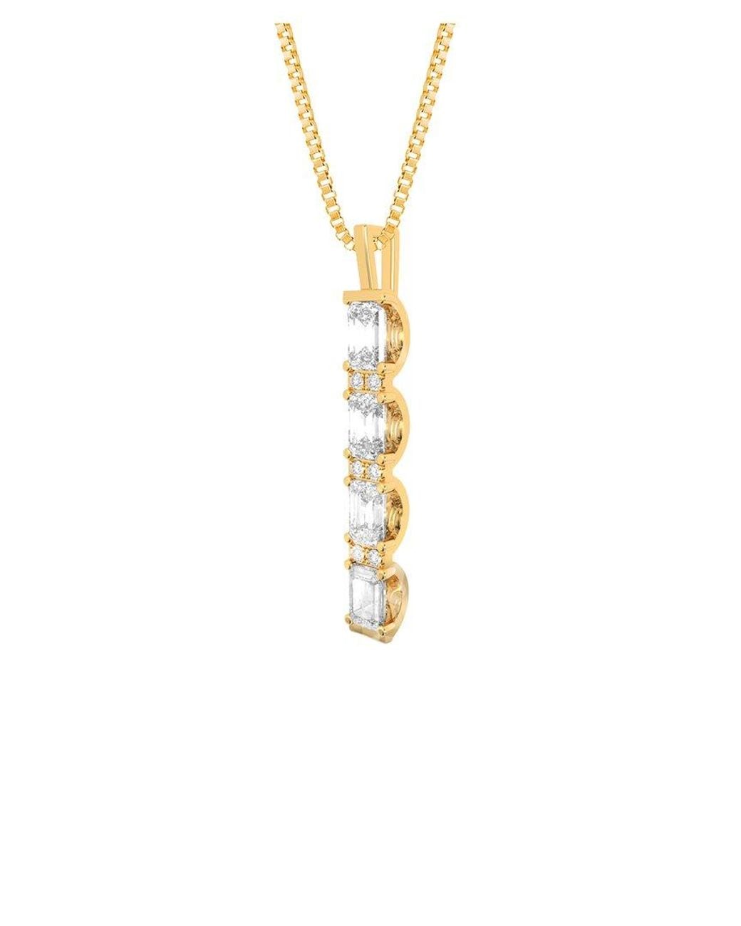 Amairah White 14K Rose 4.00 Ct. Tw. Lab-Grown Diamond Pendant Necklace