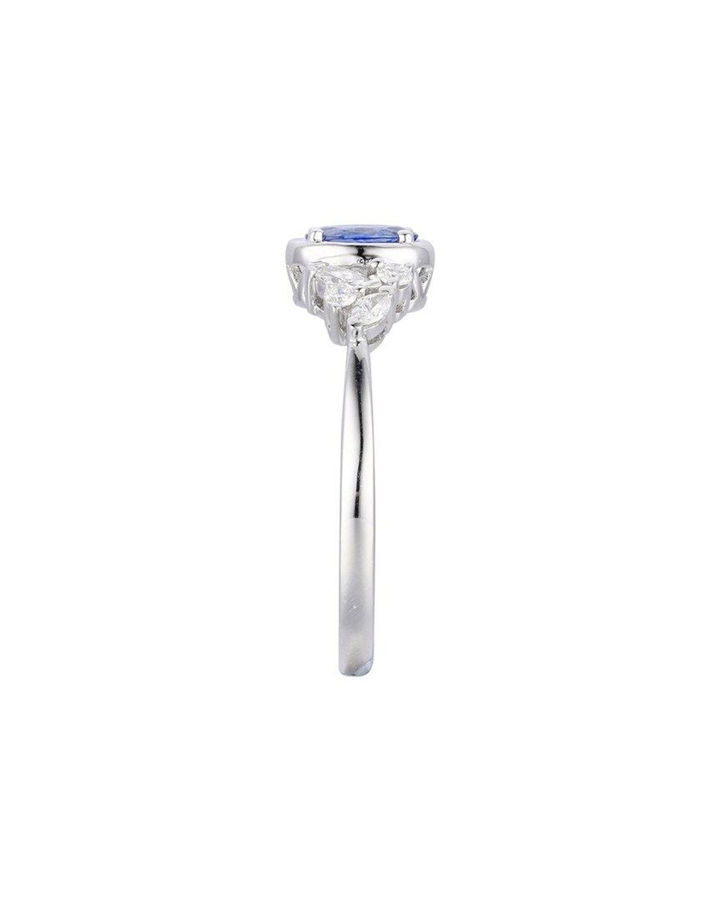 Gregg Ruth Blue 14K 0.64 Ct. Tw. Diamond & Sapphire Ring