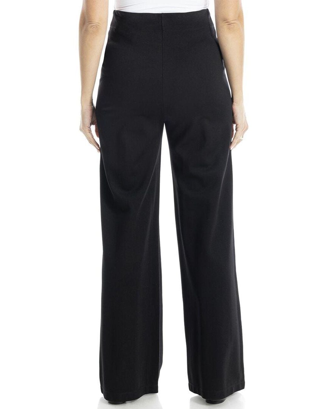 Max Studio Black Sailor Wide Leg Pant