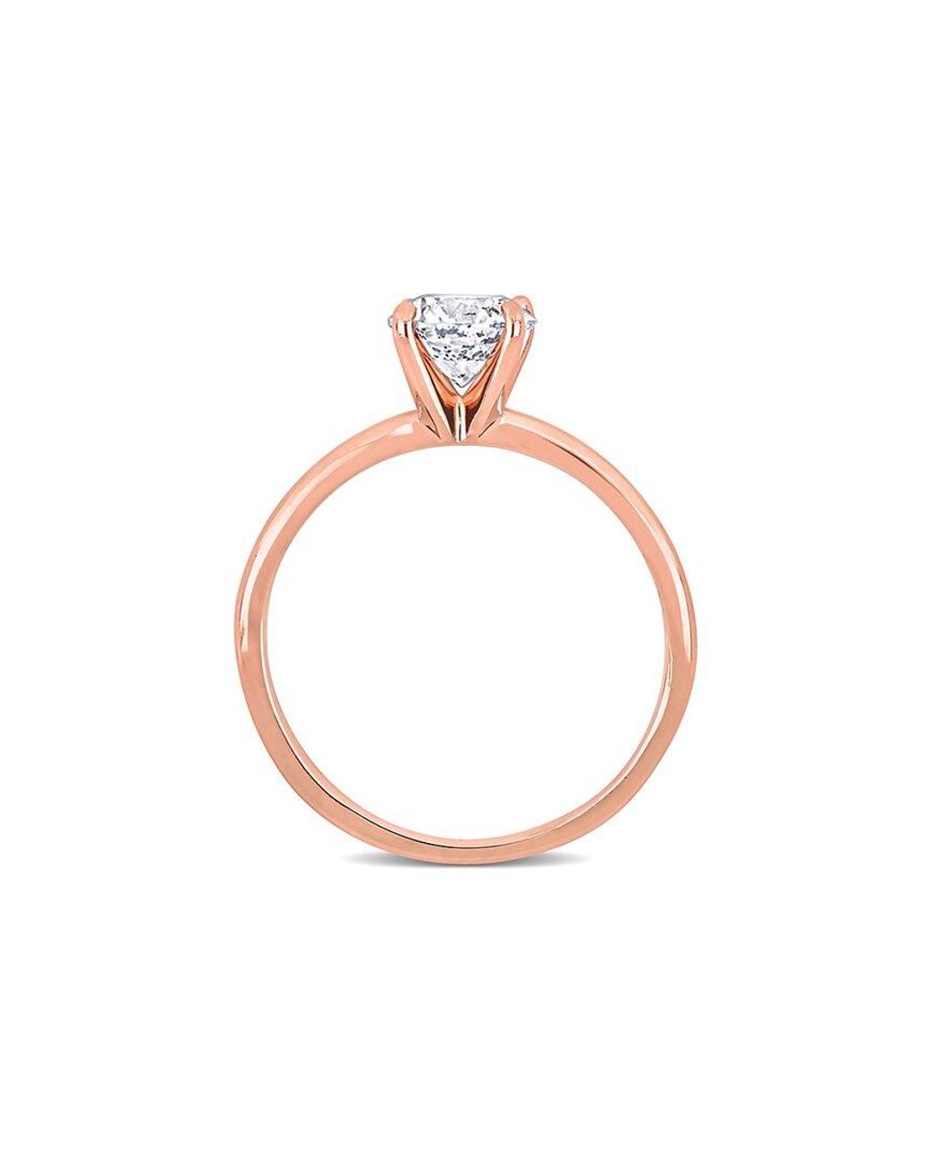 Rina Limor White 14K Rose 0.92 Ct. Tw. Diamond Solitaire Ring