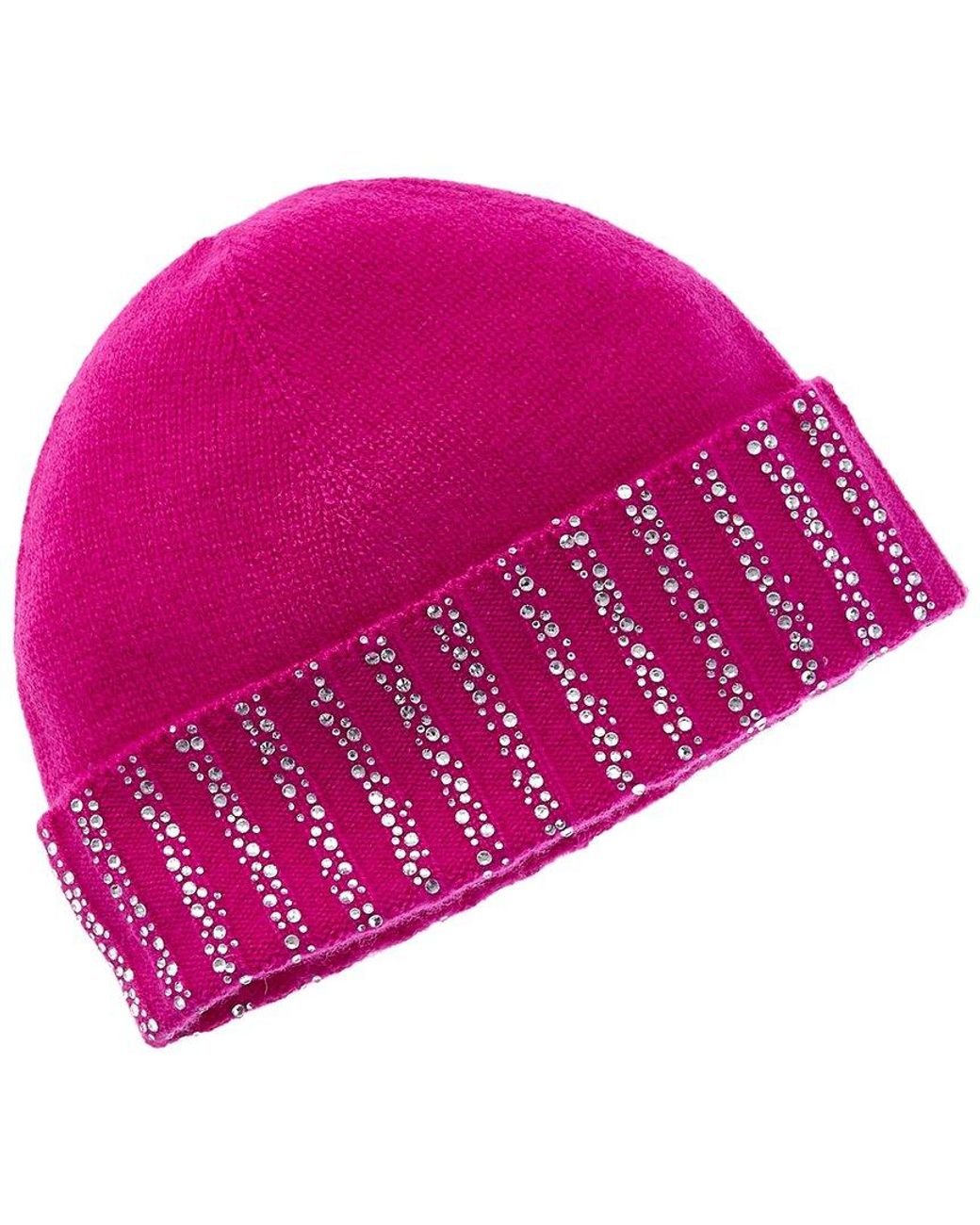 Sofiacashmere Pink Sofiacashmere 6-Ply Cashmere Knit Hat