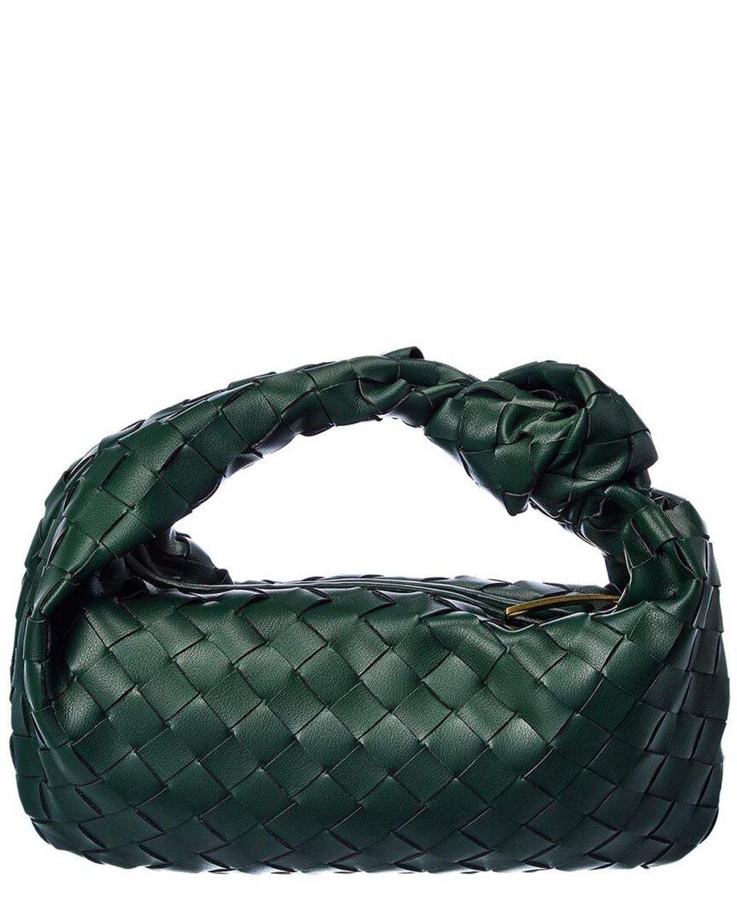 Tiffany & Fred Paris Green Woven Leather Pouch