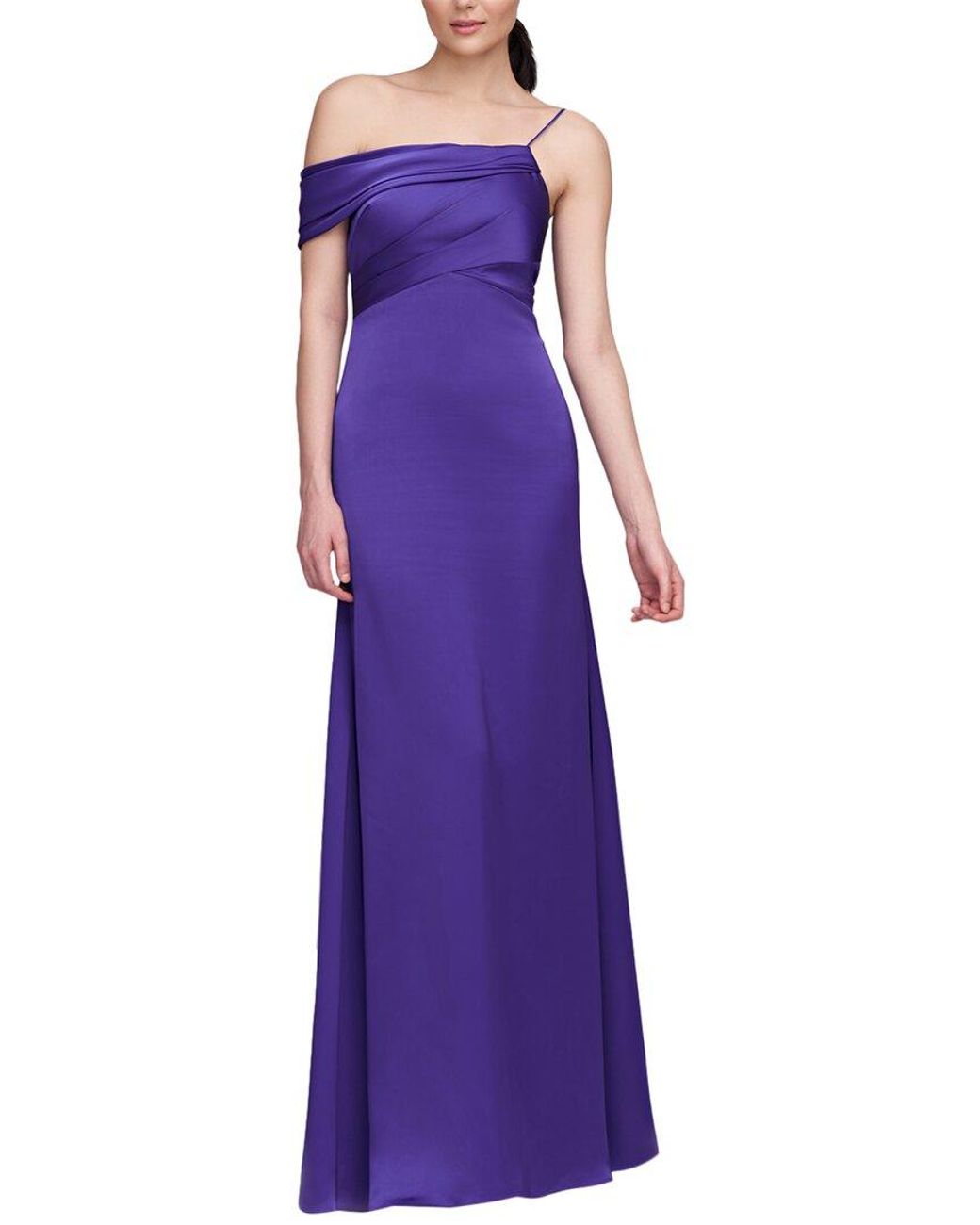 THEIA Purple Alaina One Shoulder Gown
