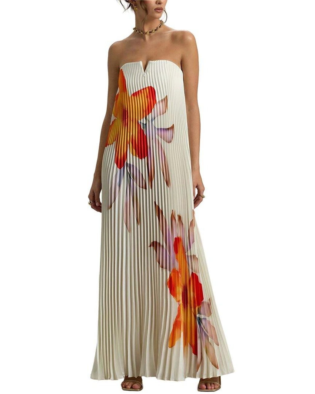 Dilireba White Maxi Dress
