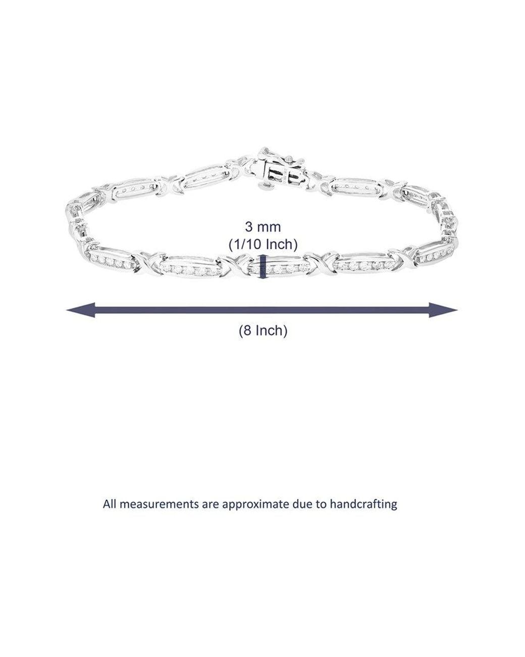 Amairah White 1.20 Ct. Tw. Lab-Grown Diamond Tennis Bracelet