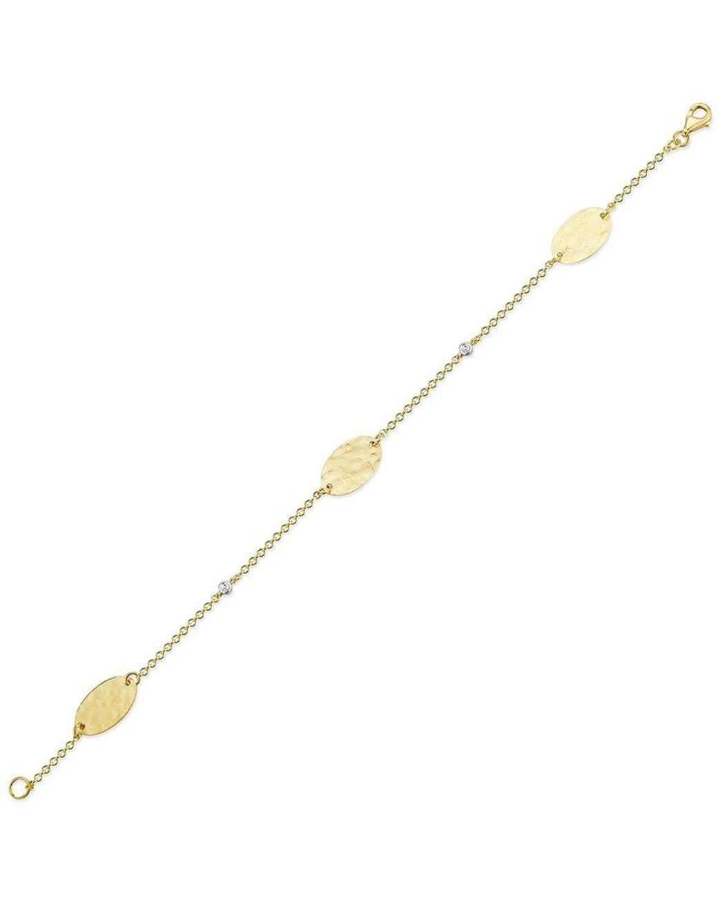 Reiss Metallic 14K 0.03 Ct. Tw. Diamond Bracelet