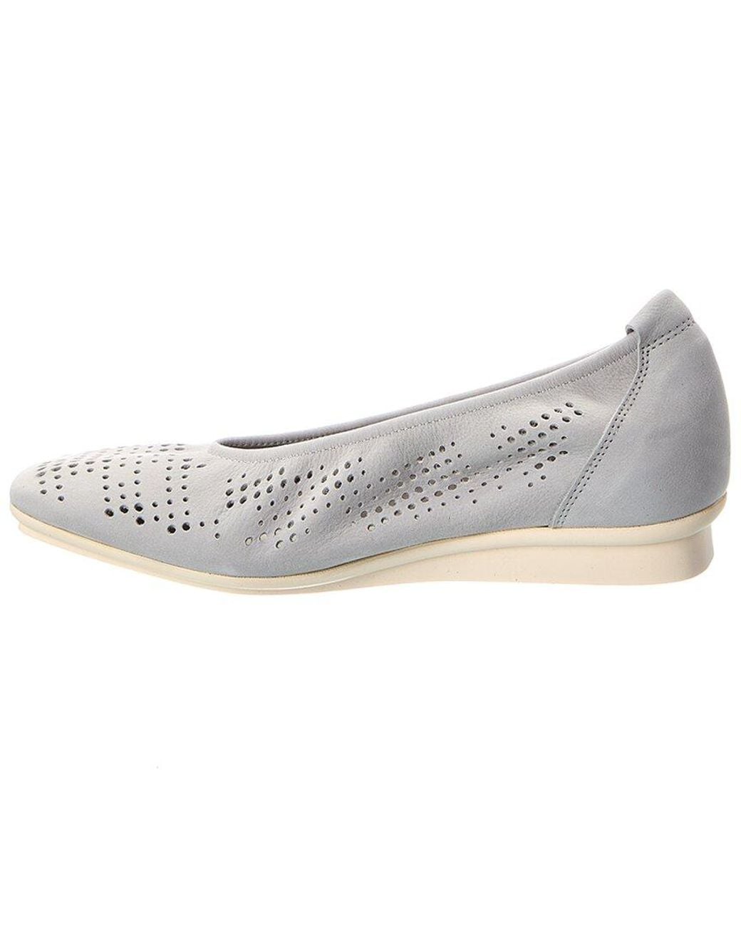 Arche White Matrea Leather Flat
