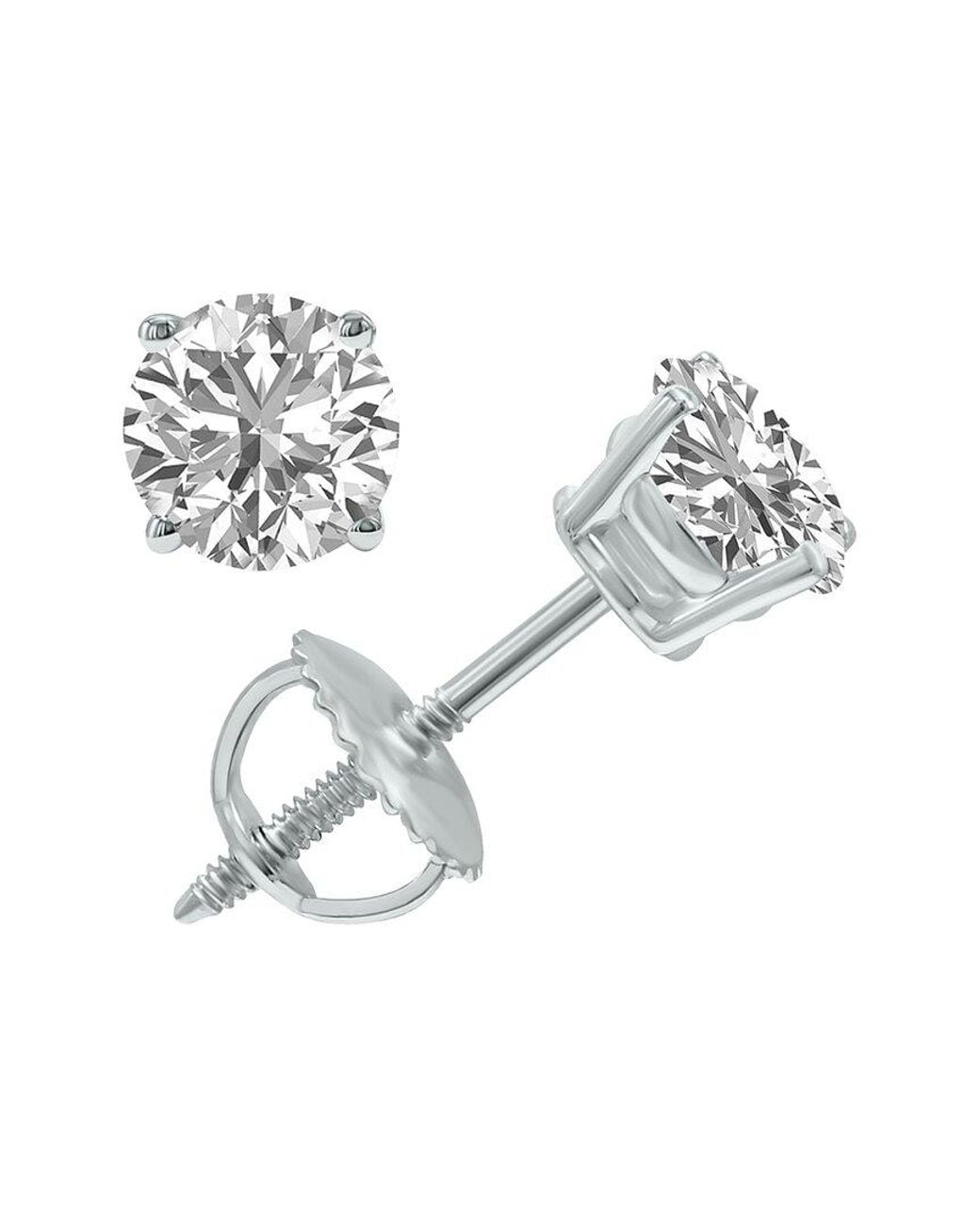 Lab Grown Diamonds White 14K 1.50 Ct. Tw. Lab Grown Diamond Earrings