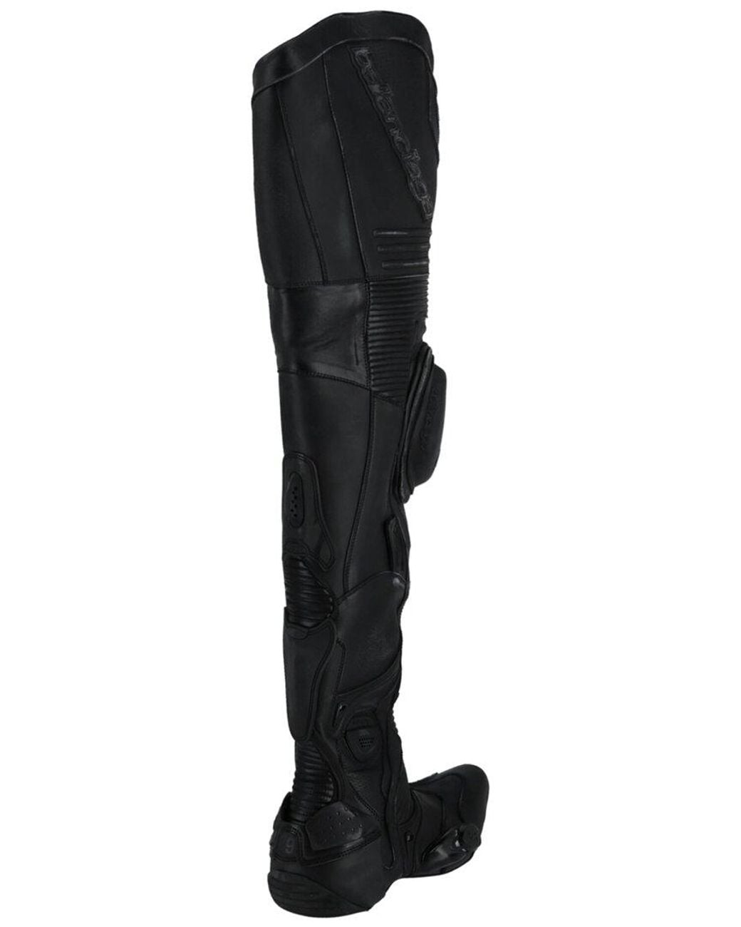 Balenciaga Black Over-The-Knee Biker Boot for men