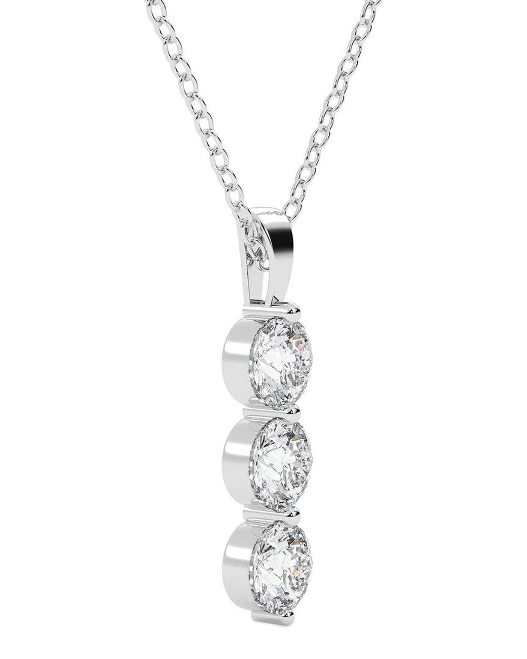 Lab Grown Diamonds White 14K 0.50 Ct. Tw. Lab-Grown Diamond Necklace