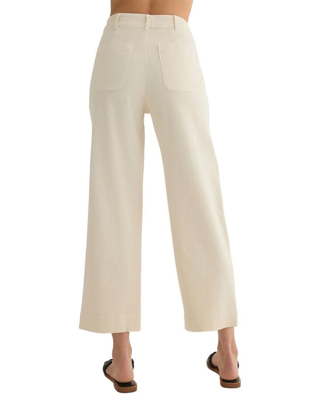 Bella Dahl Natural Wide Leg Crop Pant