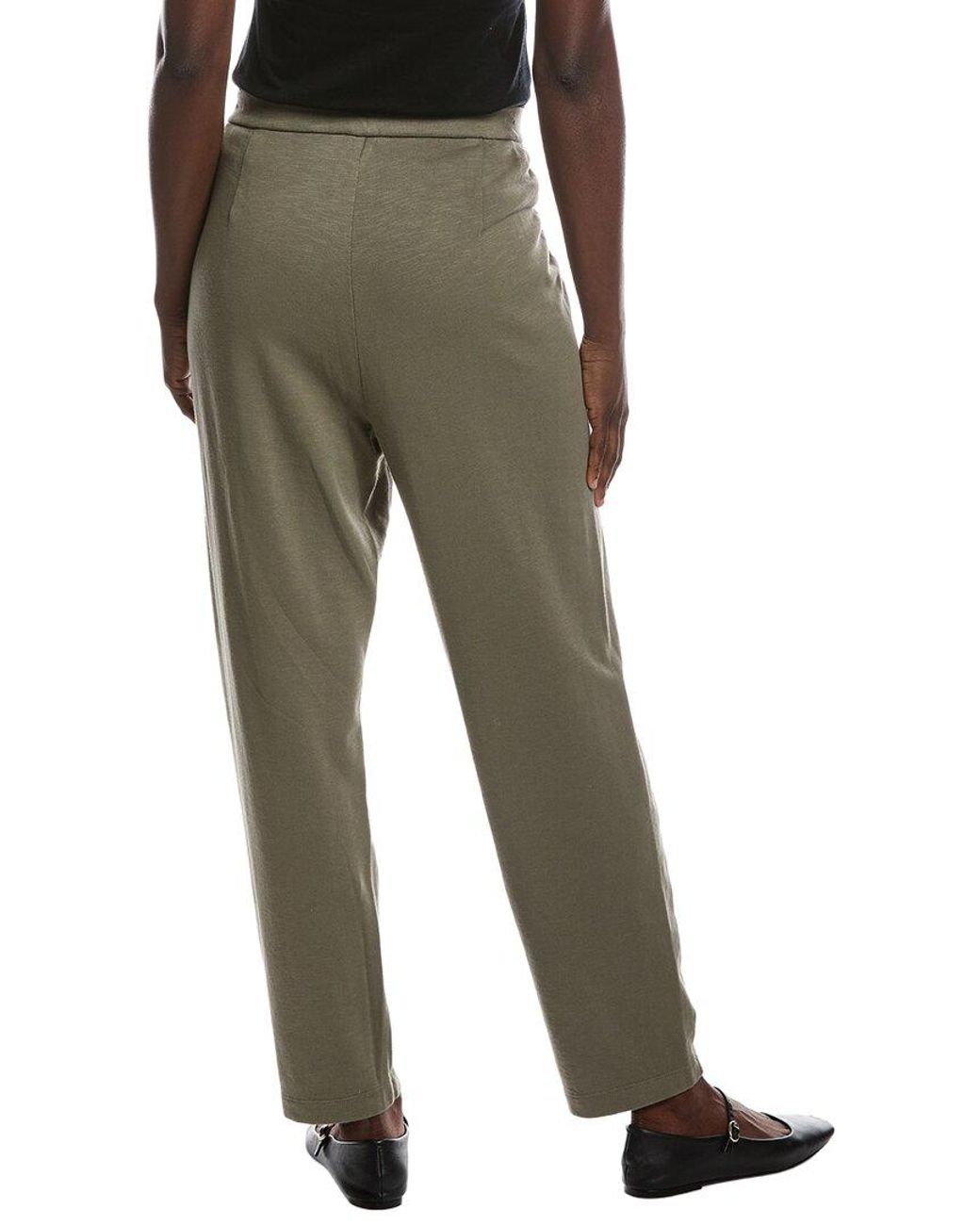 Eileen Fisher Green Slouch Ankle Pant
