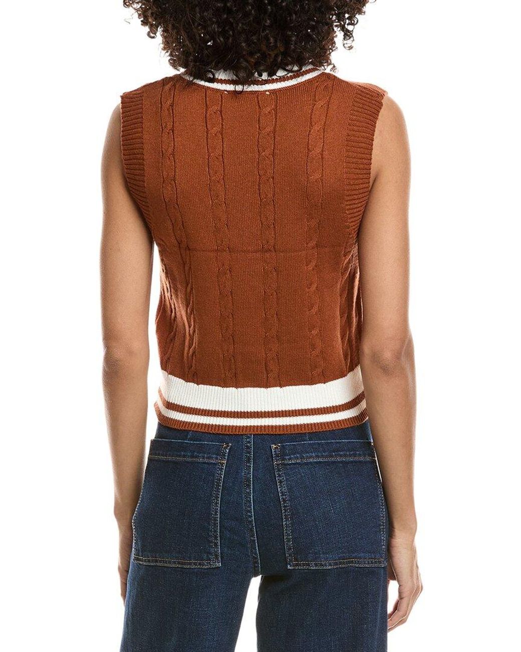 Madison Miles Blue Sweater Vest