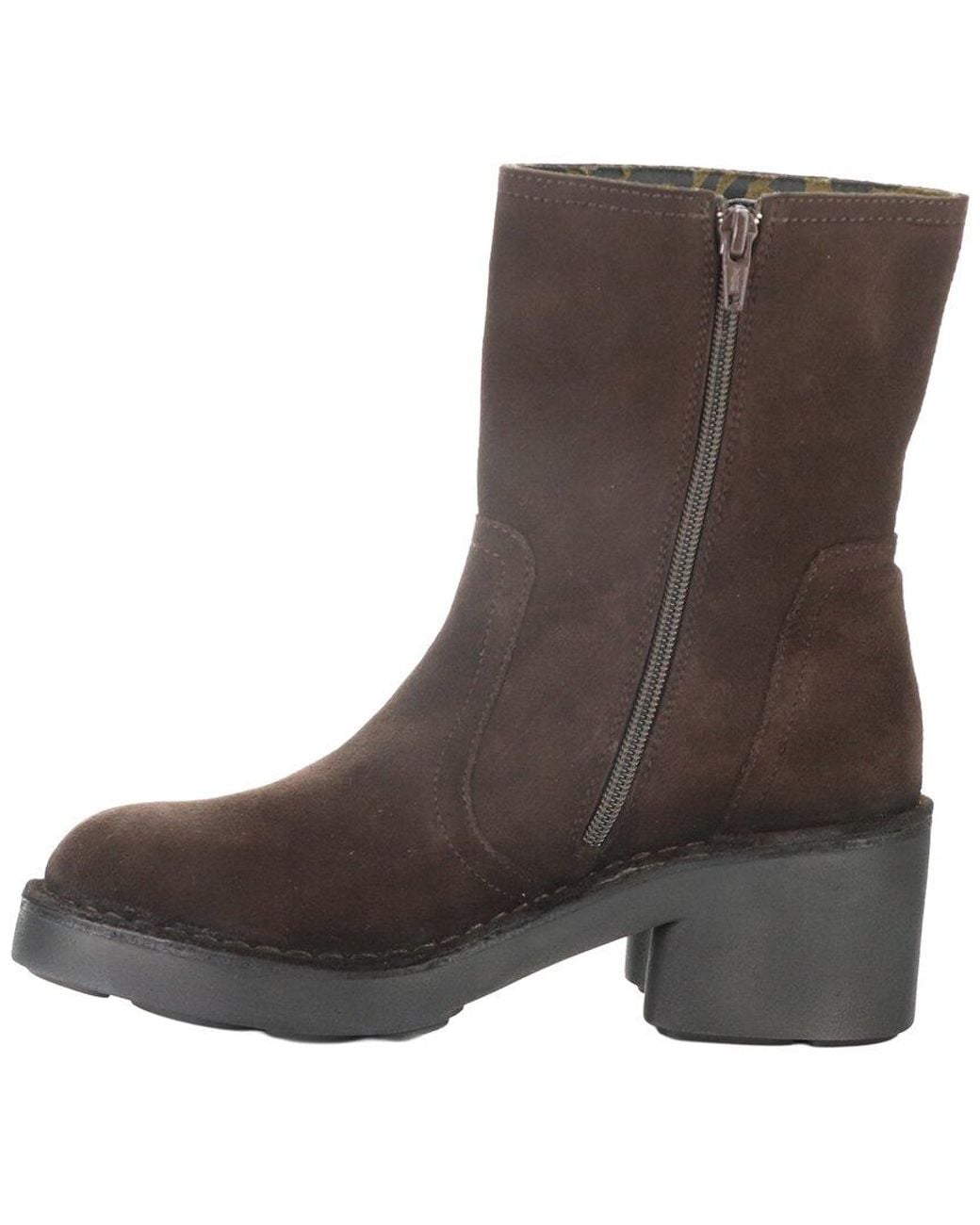 Fly London Brown Nore Suede Boot