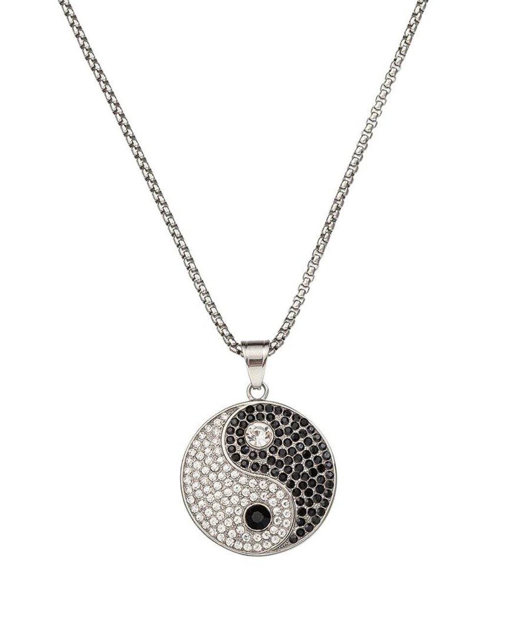 Eye Candy LA Metallic The Bold Collection Titanium Cz Caleb Necklace