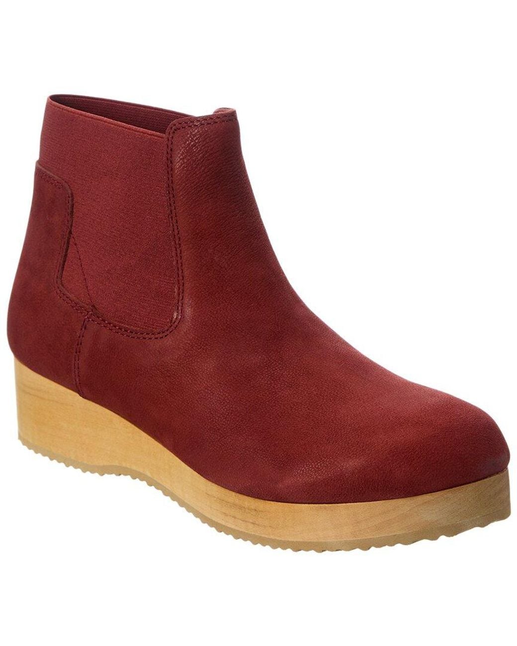 Eileen Fisher Red Words-On Leather Boot