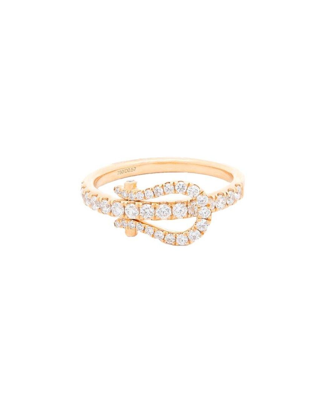 Maitre De Diamant White 18K 0.57 Ct. Tw. Diamond Little Belt Ring