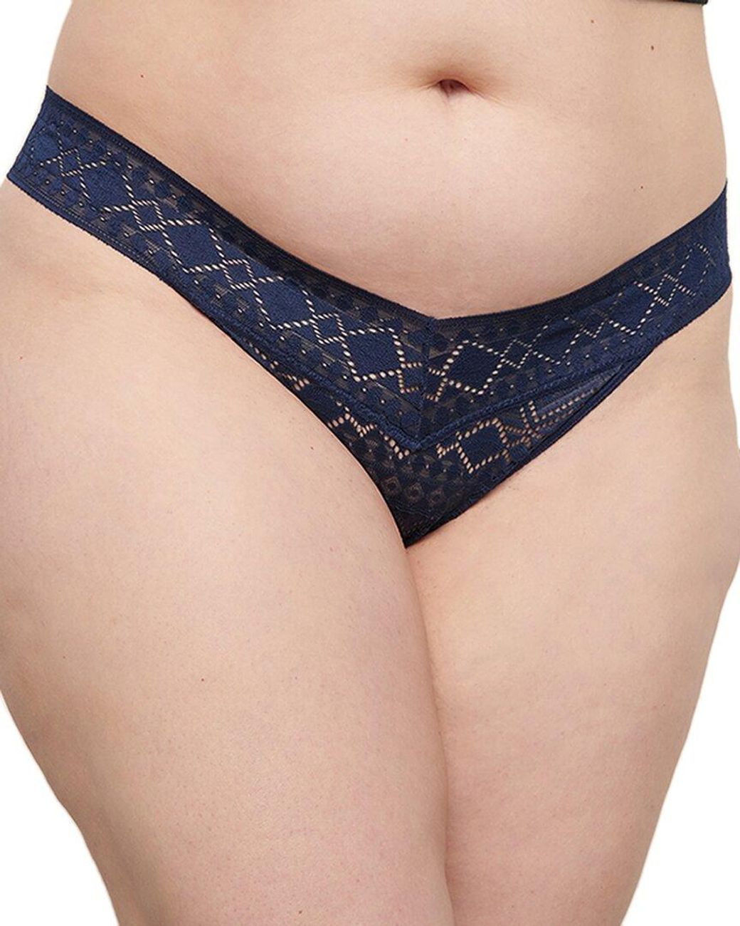 Hanky Panky Plus Size After Midnight Solid Crotchless Thong Lingerie  481001X - Macy's