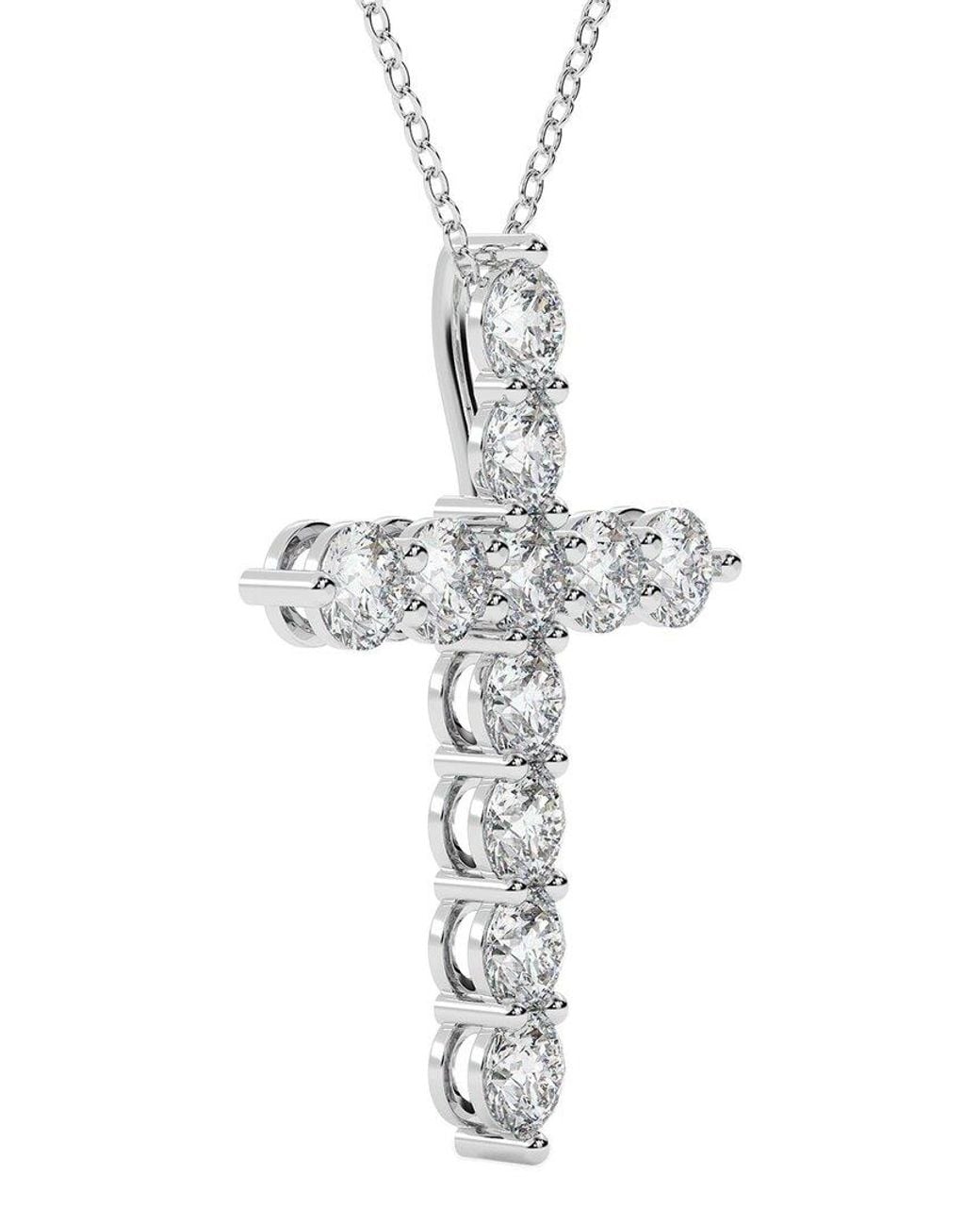 Lab Grown Diamonds Metallic 14K 6.00 Ct. Tw. Lab-Grown Diamond Necklace