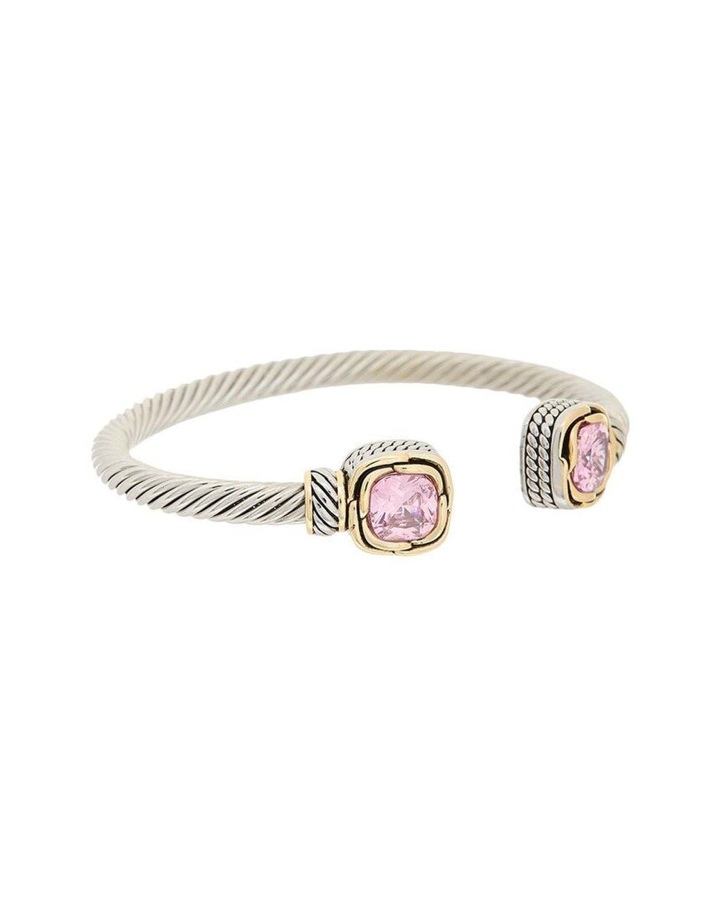 Juvell White Plated Topaz Bracelet