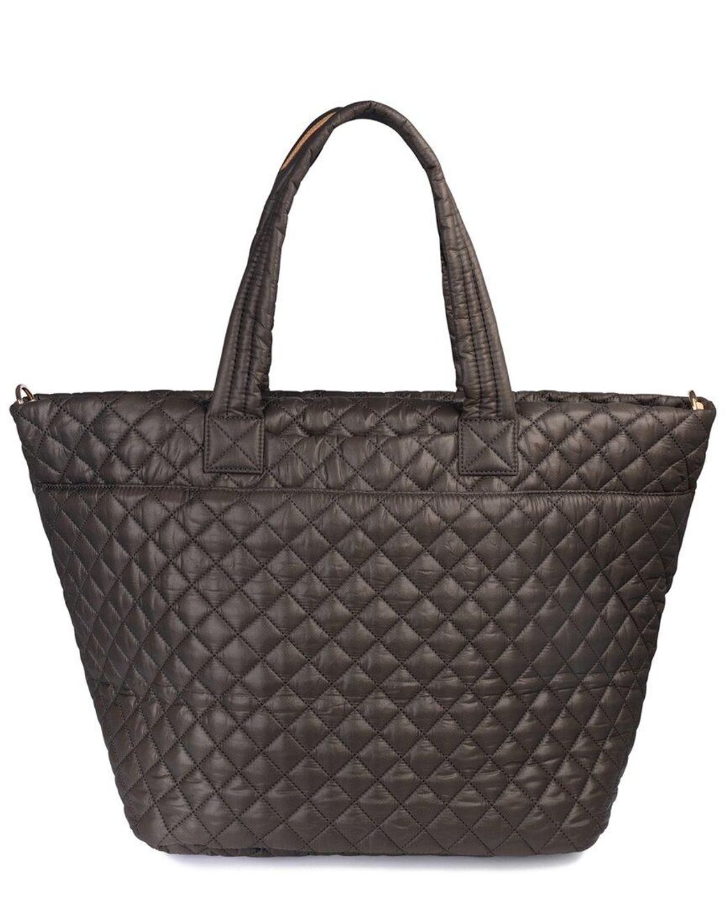 MZ Wallace Brown Large Metro Leather Tote Deluxe