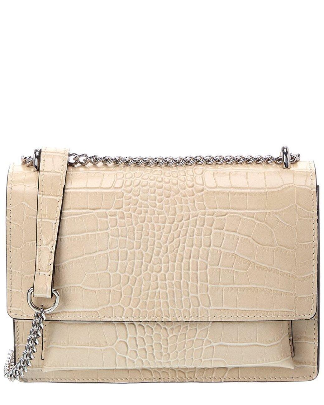 Italian Leather Natural Natalie Leather Top Handle Bag
