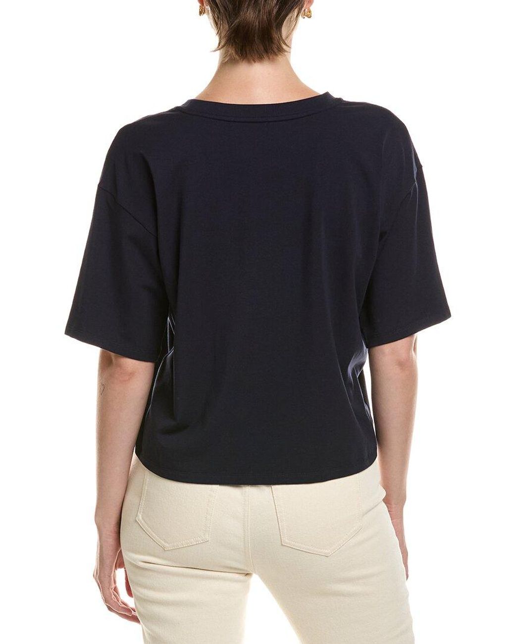 Eileen Fisher Black Crewneck T-Shirt