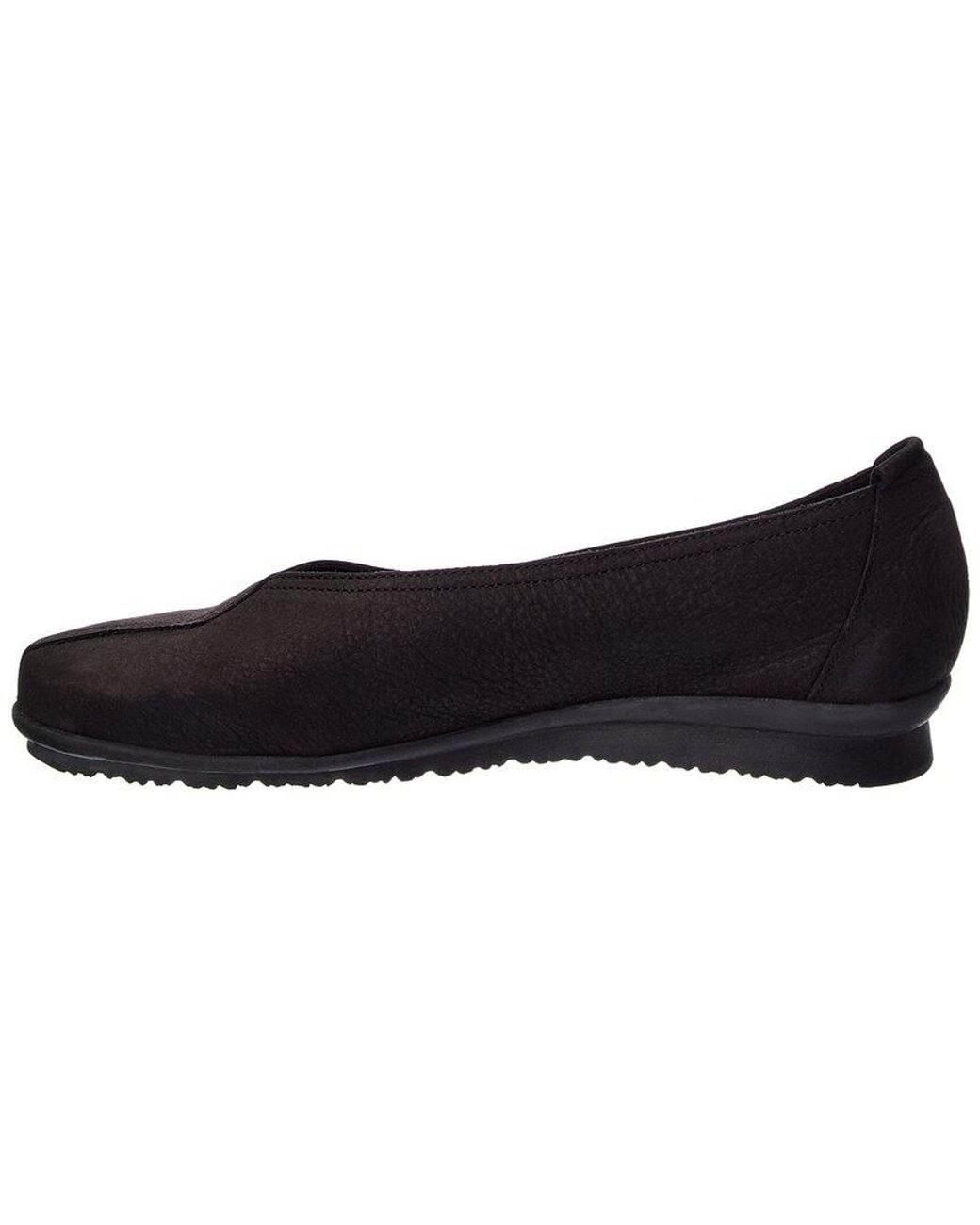 Arche Black Barene Leather Flat