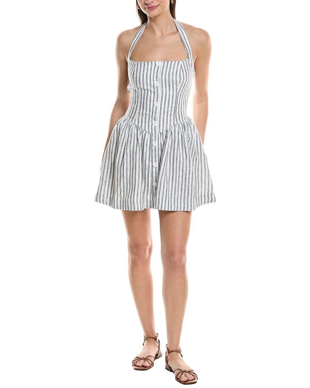 O.P.T Gray O.P.T Piper Linen Dress