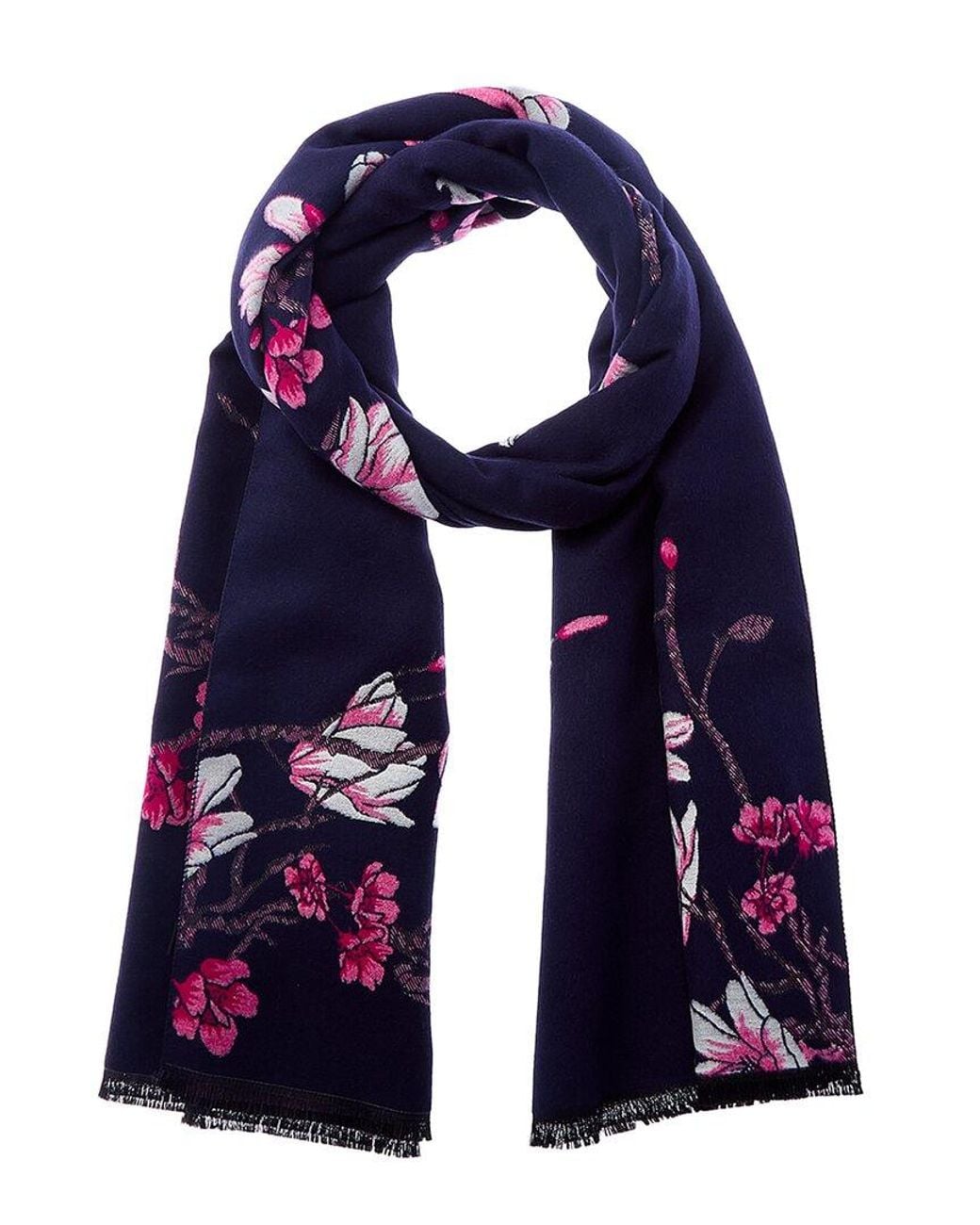 Saachi Blue Garden Reversible Scarf