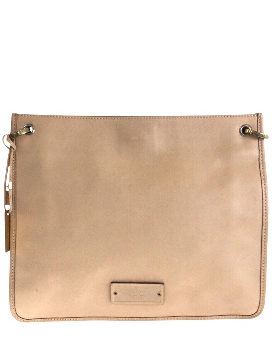 Gucci Natural Beige Calfskin Shoulder Bag Pochette (authentic Pre-loved)